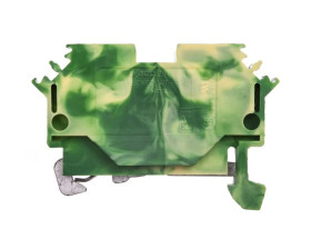 Złączka 2-przewodowa 4mm2 żółto-zielona 281-607