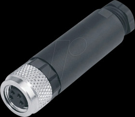 99 3400 100 03 Cable socket M8, series 768, 3-pin, screw terminals, IP67