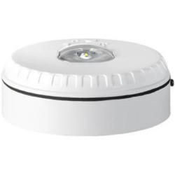 SOL-LX-W-WR Sygnalizator błyskowy w białej obudowie. Kolor światła czerwony. Instalacja na ścianie.