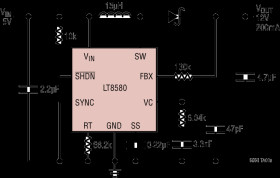 Boost/SEPIC/Inverting DC/DC Converter with 1A, 65V Switch, Soft-Start and Synchronization