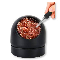 Czyścik do czyszczenia grotów lutownicy metalowa podstawka druciany wkład