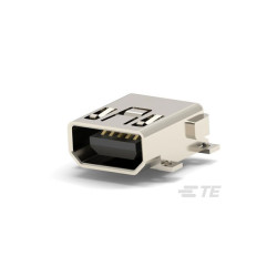 TE Connectivity 1734328-1 USB Connector Mini USB AB Female R/A SMT Shrouded