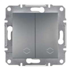 ASFORA Łącznik podwójny schodowy bez ramki stal EPH0600162