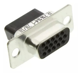 Złącze D-Sub HD 15-pin żeńskie na przewód Wersja bez styków 216164-1