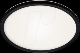 50957 Ceiling light fixture, 18 W, 2200 lm, 3000 K, black ring