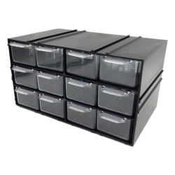 Szafka plastik PX12 12 szufladek przezroczyste