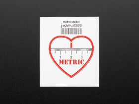 I "heart" METRIC - Sticker