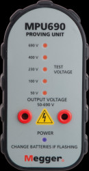 1001-561 MPU690 proving unit, for 2-pole voltage testers