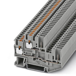 Dwurzędowa złączka szynowa Phoenix Contact poziomy: Podwójny 26 → 12AWGWtykowe PTTB 2.5/2P 22A 500 V