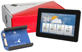 Kolorowy wyświetlacz LCD 5cal Transmisywny TFT 800 x 480pikseli LED Backlight UART I/F Tak 4D Systems Pojemnościowy