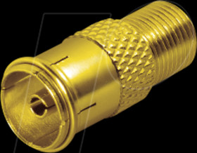 FF19GL IEC (coax) socket &gt; F-socket