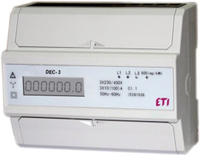 Licznik energii elektrycznej 3-fazowy 3x230/400V AC 3x100A DEC-3 004804052