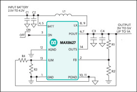 Low V, 20µA I, 1MHz Synchronous Boost Converter with True Shutdown