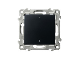 SZAFIR Wyłącznik dwubiegunowy czarny metalik ŁP-11Z/m/33 OSPEL