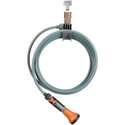 GARDENA 18411-20 Spiral Hose 7.50 m Grey/Orange/Turquoise Space-saving