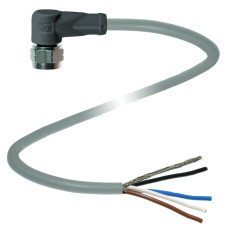 Pepperl+Fuchs 221456 Złącze konfekcjonowane czujnika/aktuatora V1-WV4A-25M-PUR-ABG0, piny: 4, 25 m, 1 szt.