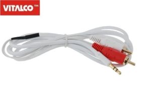PRZEWOD JACK 2*RCA 5M BIALY JKR22