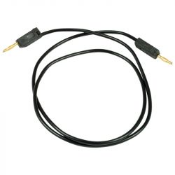 Przewód banan 2mm - banan 2mm długość 50cm czarny