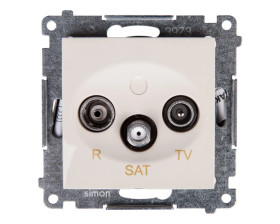 Simon 54 Gniazdo antenowe RD/TV/SAT końcowe kremowe DASK.01/41