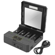 Przenośna Power Bank MS-TYN84 Solar Smart Charger Typ-C Etui do ładowania baterii 4-slotowe Multi-Function Ładowarka zewnętrzna