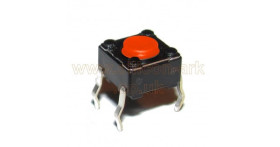 SPST Tactile PCB switch, red stem (SKHHAQA010) - ALPS