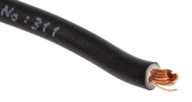 Przewód zasilający 1 Core Polichlorek winylu PVC Sheath Czarny 4.1mm od , 750 V