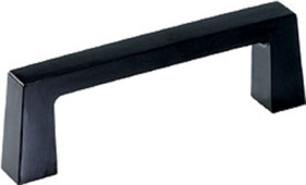 Handle, straight, duroplastic, (L x W x H) 130 x 16 x 42 mm, black, 267.13