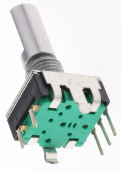 Enkoder mechaniczny obrotowy 24 imp/obr Płaski 6 mm Bourns THT