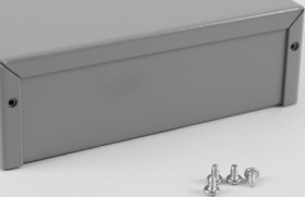 Steel/aluminum enclosure, (L x W x H) 152 x 102 x 51 mm, gray (RAL 7046), IP32, 1412PP