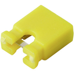 TRU COMPONENTS TC-13537840 Shorting jumper 2.54mm spacing 2 pins per row