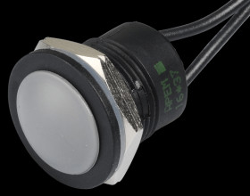 IAR3F1400 IA push-button, 16 mm - flat profile, NO, grey