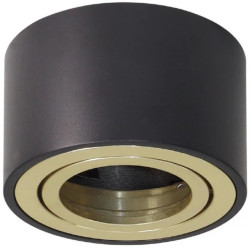 Oprawa Natynkowa HALOGENOWA Spot Ruchoma AMAT-S INSERT Okrągła CZARNO-ZŁOTA 52mm LUMILED