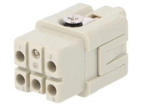Złącze HDC żeńskie 6pin 400V T2080052201-000