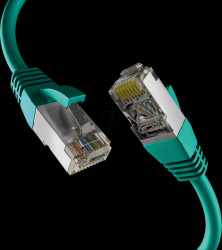EC020200276 Patch cable, Cat.8.1, S/FTP PiMF, 2000 MHz, 20 m, green