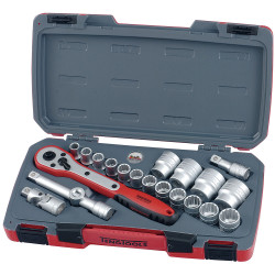 Teng T1221 Socket Set of 21 Metric 1/2in Drive