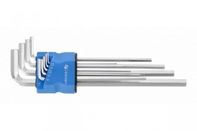 Klucze sześciokątne S2, 9 szt. extra długie