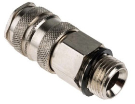 Szybkozłączka pneumatyczna, materiał Mosiądz, złącze G 1/2 męskie, RS PRO CEJN 410, Rectus 27, TST 410