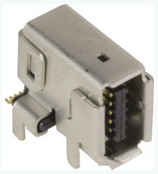 Przemysłowe złącze IX Męski przemysłowy IX, Montaż na płytce drukowanej Cat6a HARTING, 90° 10P10C-żyłowe