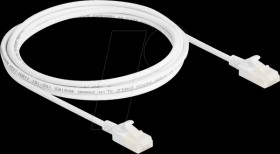 80360 Patch cable Cat.6a U/UTP Slim 2 m white