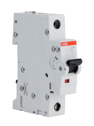 Wyłącznik nadprądowy MCB, Typ C, 1-biegunowy, 63A, 253V, 72V, na szynę DIN, ABB S201M-C63, S200M