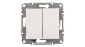 Sedna Łącznik Schodowy Podwójny 10Ax Biały Ip20 Sdn0600121