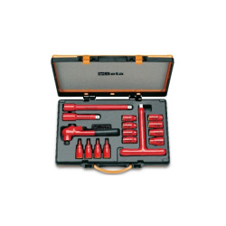 Zestaw nasadek rozmiar napędu 3/8 cala elementy: 16 BETA typ napędu Kwadratowy