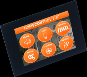 TFT display, 2.8"/7.1 cm, with touch function, 320 x 240, EA UNITFTS028-ATC