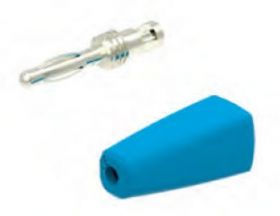 210-BL Wtyczka izolowana 2mm, lamelkowa, przył. lutowane, 10A, niebieska, ELECTRO-PJP, 210BL (jak D-212)