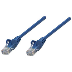 Intellinet 318983 Network Patch Cable, Cat5e, 2m, Blue, CCA, U/UTP, PVC, RJ45,