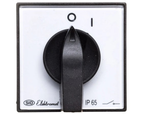 Łącznik krzywkowy 0-1 1P 12A IP65 Łuk E12-52 z płytką 921252