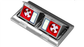 Box Podłogowy Mini 2X3m - Puszka Blatowo-Podłogowa Podwójna Do Montażu Gniazd...