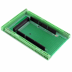 Arduino Mega2560 Terminal block ARK shield zlutowany