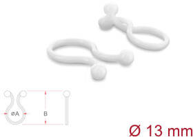 22063 Cable Drill Ø 13 mm transparent, 100 pieces