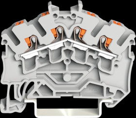 2202-6401 Durchgangsklemme, 4-Leiter, Ø 0,25 - 4 mm²